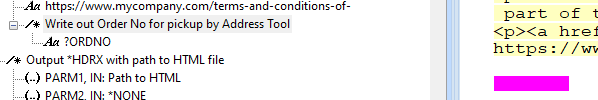 Add Variable to Output pane